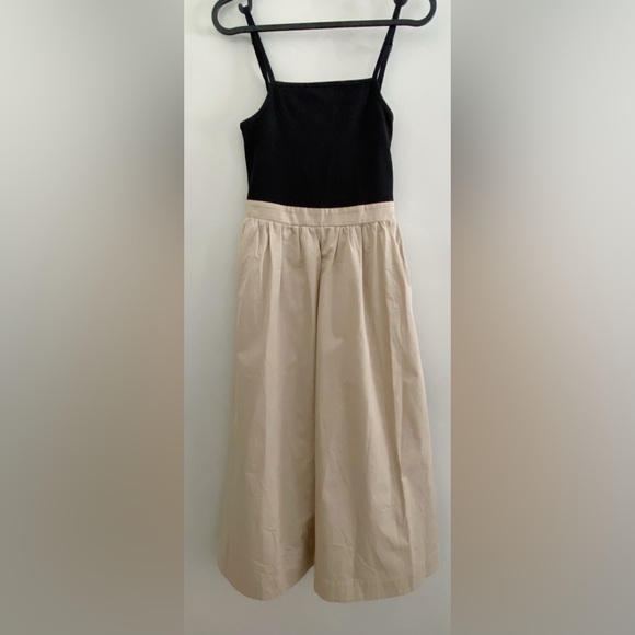 Anthropologie Maeve Sleeveless Poplin Twofer Midi Dress size S new - Picture 3 of 6